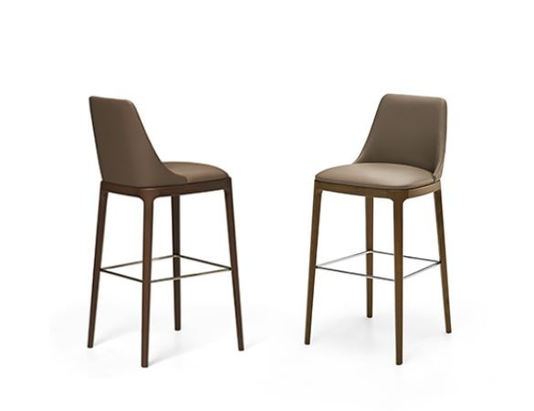 Итальянский барный стул Eforma - MAX STOOL_wood base