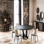 Итальянский стол Cattelan Italia Skorpio Ker-Wood Round