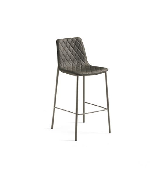Итальянский барный стул Eforma - LENNY STOOL_4 metal legs