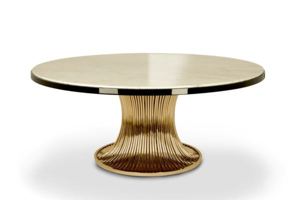 Итальянский стол FLUSSO ROUND DINING TABLE от Castro Lighting