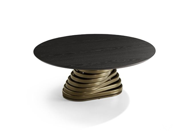 Итальянский журнальный стол Eforma - ROTOLO LOW_wood top