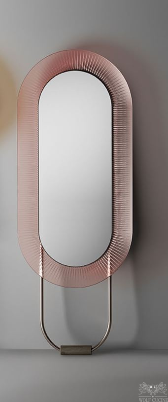 Итальянское зеркало Fiam - Kathleen Free-standing oval mirror