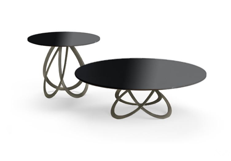 Итальянский журнальный стол Eforma - FEBE LOW_glass top