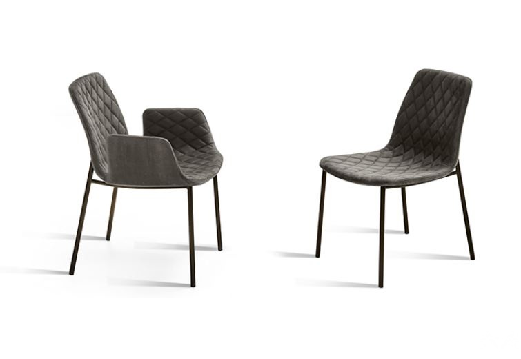Итальянский стул Eforma - LENNY_4 metal legs