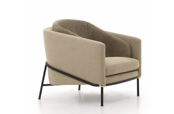 Итальянское кресло Fil Noir от Minotti