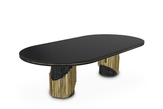 Итальянский стол LITTUS OVAL DINING TABLE от  LUXXU
