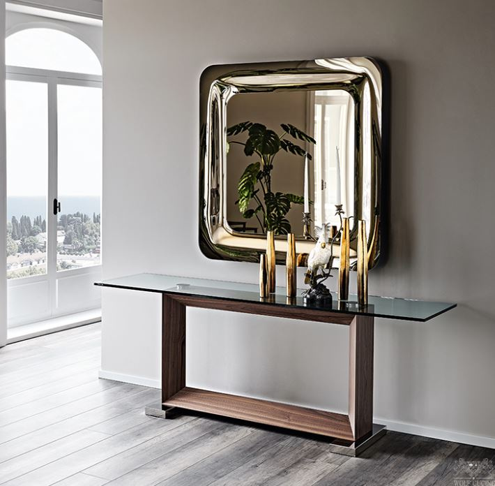 Итальянское настенное зеркало GLENN от Cattelan Italia