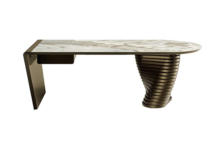 Итальянский письменный стол Eforma - ROTOLO DESK_ceramic top