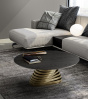Итальянский журнальный стол Eforma - ROTOLO LOW_wood top
