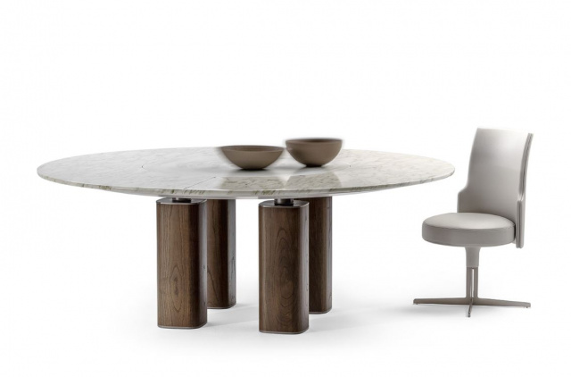 Итальянский стол Jane Round table with Lazy Susan