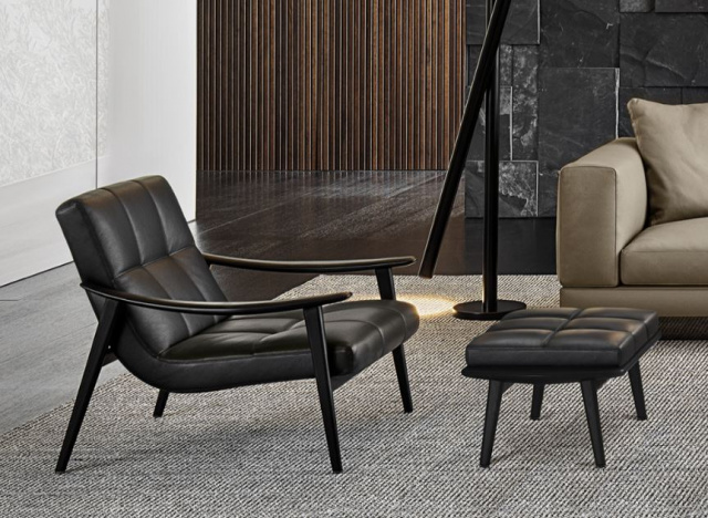 Итальянское кресло Fynn от Minotti