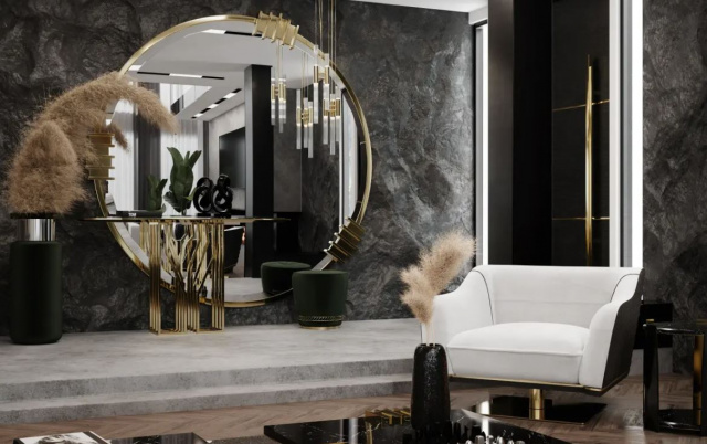 Итальянское настенное зеркало VERTIGO MIRROR от  LUXXU