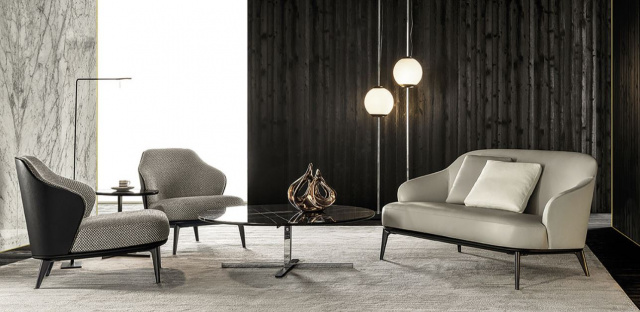 Итальянское кресло Leslie Sofa от Minotti