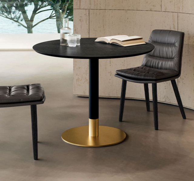Итальянский стол Eforma - CILINDRO BISTRO_ wood top