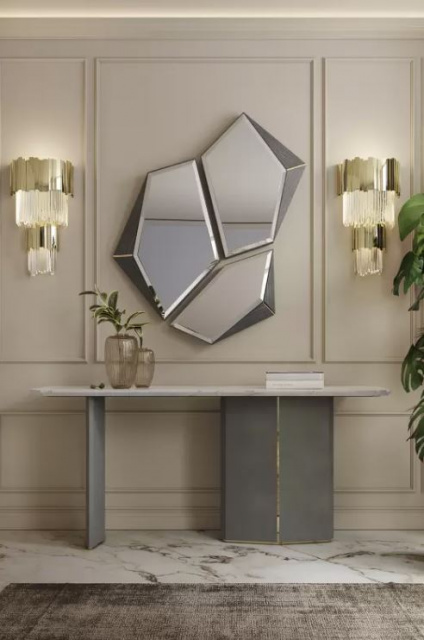 Итальянское настенное зеркало ALGERONE MIRROR от LUXXU