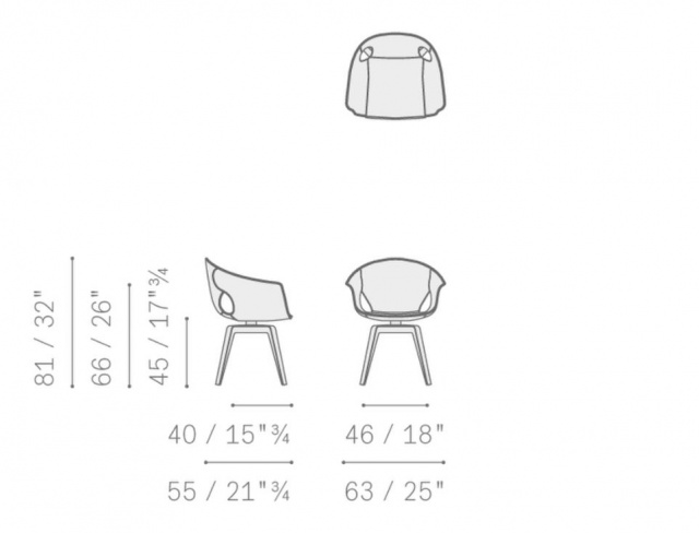 Итальянский стул Ginger Small armchair