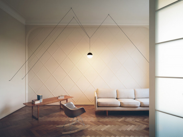 Итальянский светильник от Flos - String Light Sphere