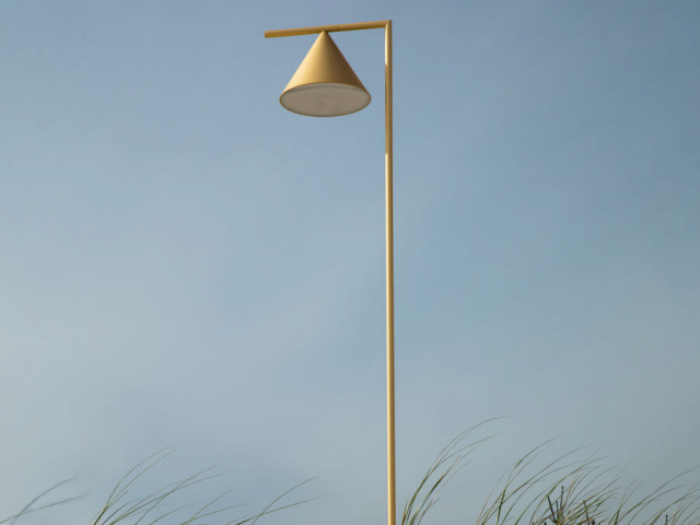 Итальянский светильник Captain Flint Outdoor H 1537 mm Brass Finish/Grey Lava