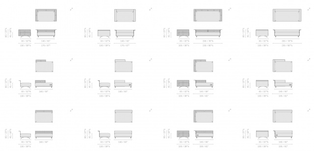 Итальянский диван Solaria Modular sofa