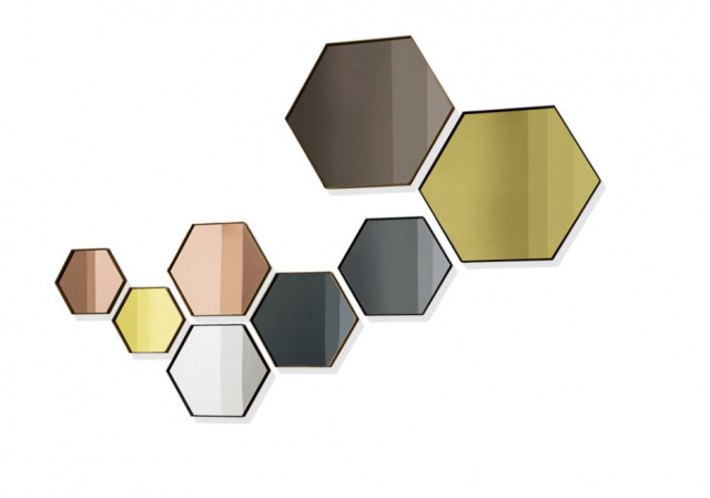 Итальянское настенное зеркало Visual hexagonal от Sovet
