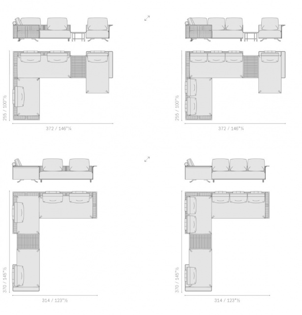 Итальянский диван Solaria Modular sofa