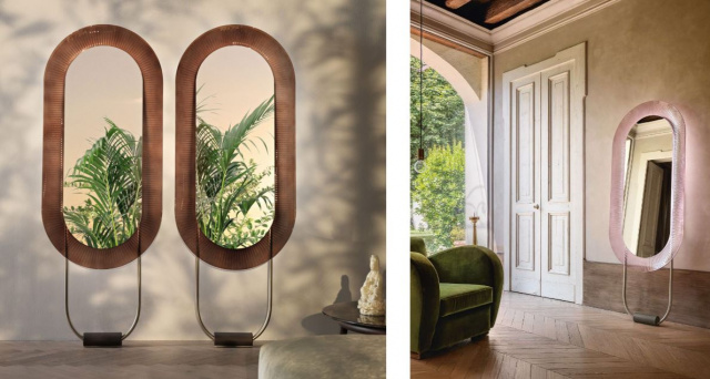 Итальянское зеркало Fiam - Kathleen Free-standing oval mirror