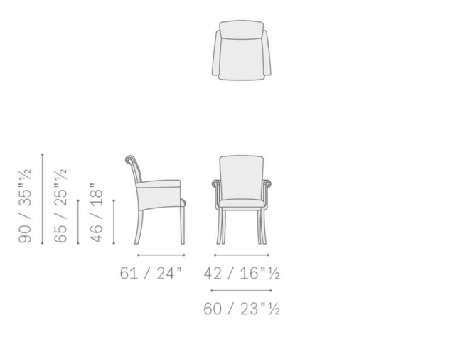 Итальянский стул Vittoria Small armchair