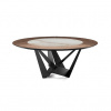 Итальянский стол Cattelan Italia Skorpio Ker-Wood Round Итальянский стол Cattelan Italia Skorpio Ker-Wood Round
