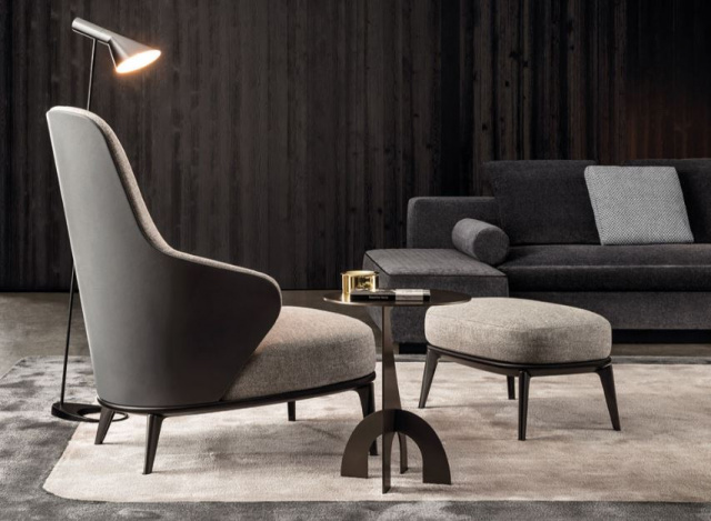 Итальянское кресло Leslie BERGÈRE от Minotti