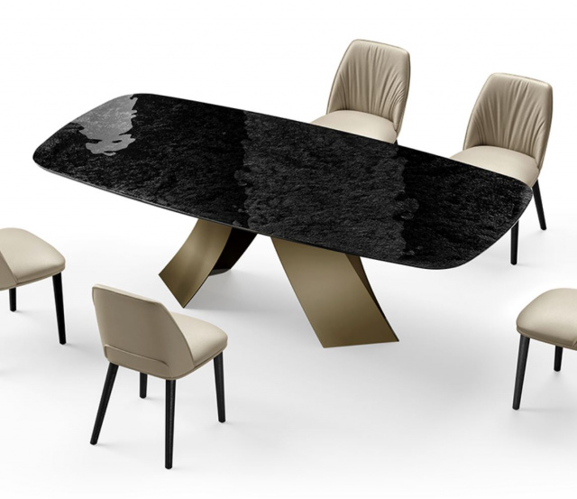Итальянский стол Eforma - TWIST_glass top