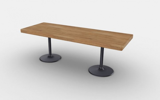 Итальянский журнальный столик Cassina - 11 Table pieds corolle, plateau bois