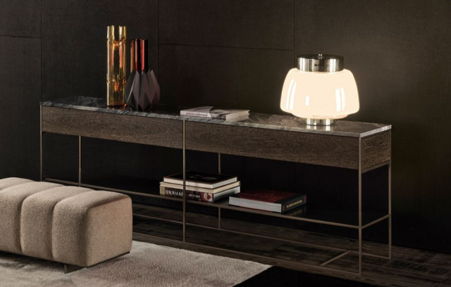 Итальянская консоль Calder "Bronze" console от Minotti