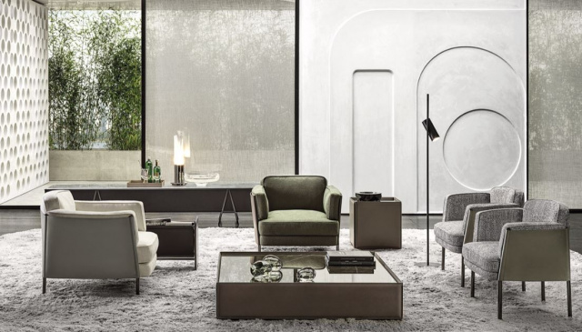 Итальянское кресло Shelley ARMCHAIR от Minotti