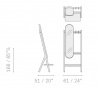 Итальянское зеркало Ren  Standing mirror with hangers  от Poltrona Frau