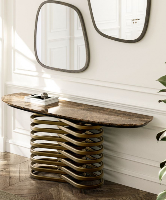 Итальянская Консоль Eforma - ROTOLO CONSOLE_marble top
