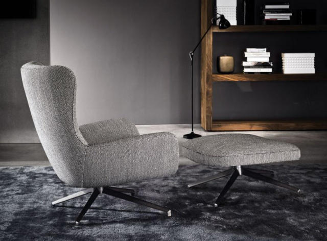 Итальянское кресло Jensen BERGÈRE от Minotti