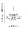 Итальянский светильник от Flos - 2097/18 (frosted bulbs)