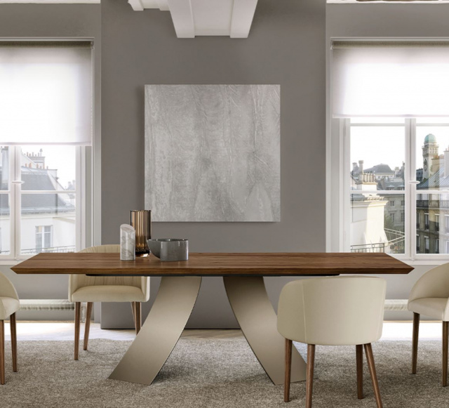 Итальянский стол Eforma - TWIST_wood top