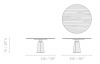 Итальянский стол Mesa Due Round table Ø 120 Ø 150 Ø 180