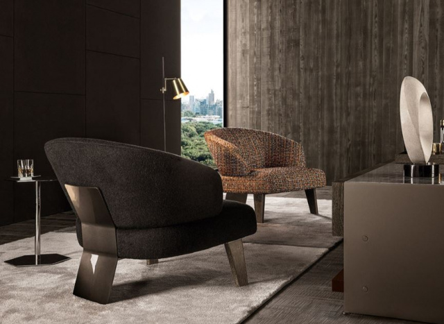 Итальянское кресло Reeves "Large" от Minotti