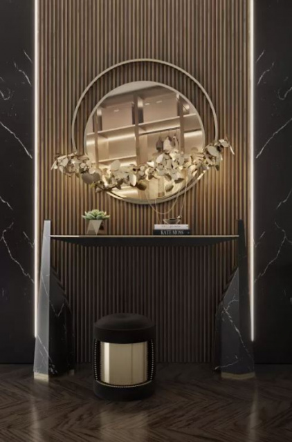 Итальянское настенное зеркало MCQUEEN II WALL LIGHT MIRROR от  LUXXU