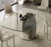 Итальянский стол Eforma - ROTOLO_glass top Итальянский стол Eforma - ROTOLO_glass top