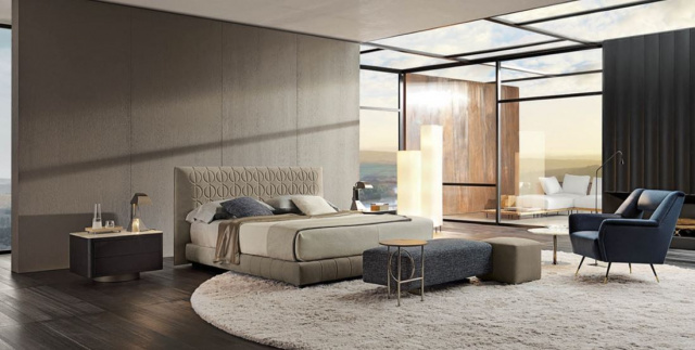Итальянская кровать Curtis от MInotti