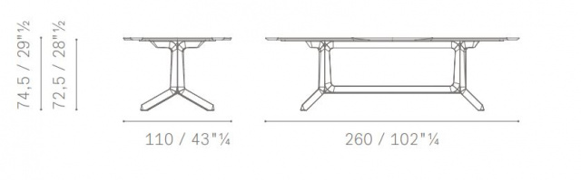 Итальянский стол Othello Rectangular table